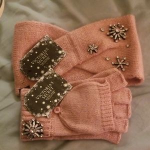 Victoria's Secret warm headband and gloves